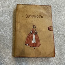 Vintage 1930’s Soft Leather Wallet/case For Silk Stockings 3 pairs included 