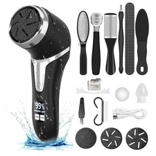 Electric Foot File Waterproof Hard Skin Remover Feet Pedicure Set Rechargeable