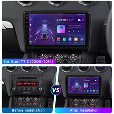For Audi TT MK2 8J 2006-2014 9'' Android Car Stereo Radio GPS Nav WIFI SWC DAB+