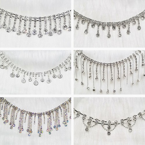 Rhinestone trimming tassel - rhinestone,