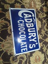 Cadburys Chocolate Enamel Sign