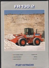 FIAT-HITACHI "FR130.2" Wheeled Tractor Loader Shovel Brochure Leaflet