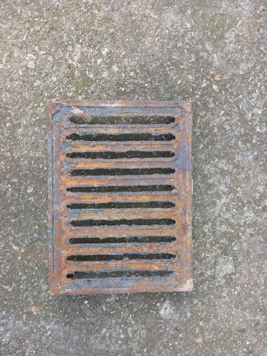 Antique iron air - brick, vent