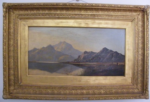 Large framed oil canvas - oil,