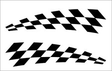 Chequered flag vinyl - flag, stickers
