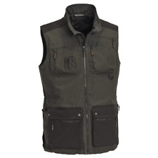 Pinewood Men's Dog Sports Vest Dark Olive/Suede Brown Men's Waistcoat 5081