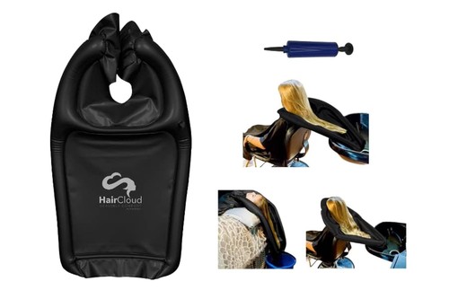 Black inflatable shampoo - black,