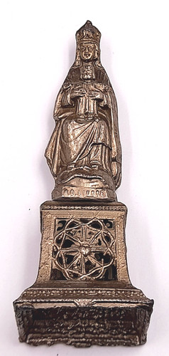 Vtg french metal statue - vtg, of