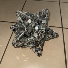 Mirrored Star Shaped Pendant Ceiling Metal Light Shade Lampshade Props Used