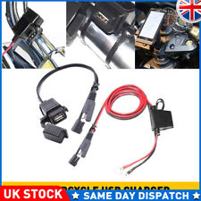 Waterproof Motorcycle 12v USB Power Socket Adapter Charger Outlet Motorbike UK