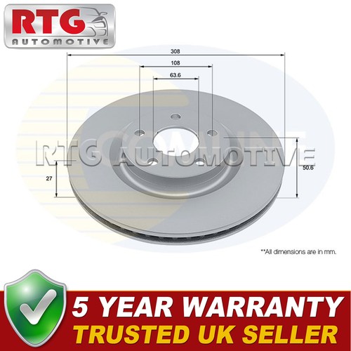 Front brake disc fits ford - front,