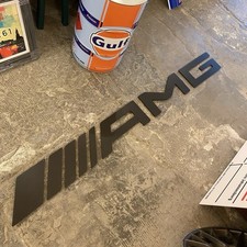 AMG Mercedes Black Wall Sign