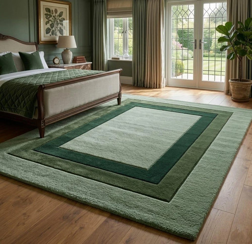 Hand tufted wool minimalist - tufted,