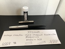 Vintage Sheaffer Stylist 214 Fountain Pen with converter, etc