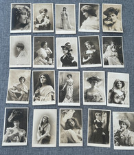 EARLY 1900 ACTRESS GLAMOUR FASHION PORTRAIT VINTAGE POSTCARD SET X 60 POSTCARDS