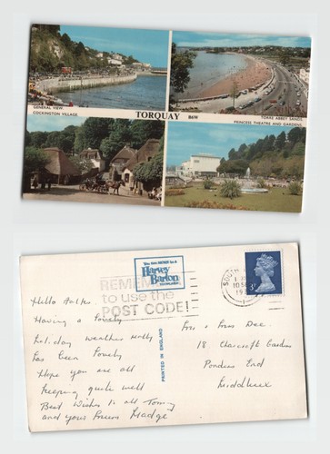 Postcard torquay multi view - postcard,