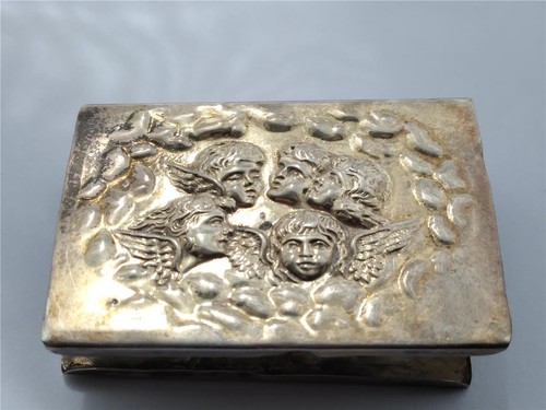 Silver match box cover