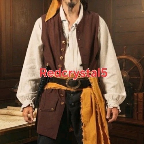Men pirate frock coat - pirate,
