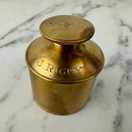 Rigby empty brass shotgun - empty,