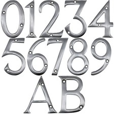 Chrome Door Numbers 3" 75 mm