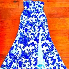 Gorgeous Jovani blue and white