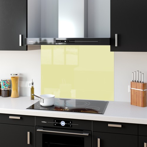 Kitchen glass splashback - kitchen,