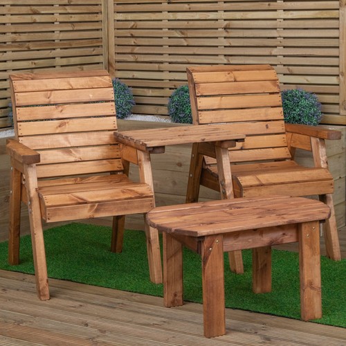 Seater chunky wooden garden - 2,