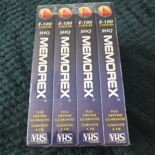 Memorex vhs tapes - tapes, e-180