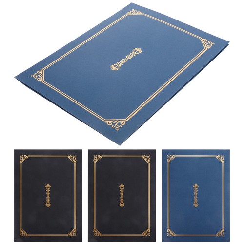 4pcs paper certificate covers - certificate,