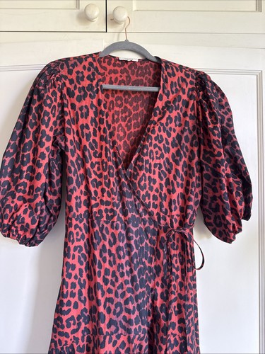 Ganni leopard print cotton - ganni,
