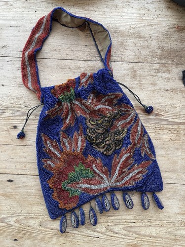 Antique beaded art nouveau - beaded,