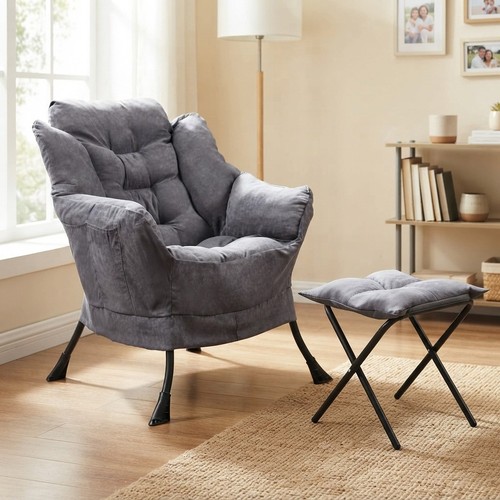 Versatile dark grey armchair - versatile,