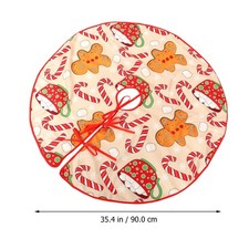 1pc Christmas Tree Carpet Decorative Tree Apron Party Decorative for Home