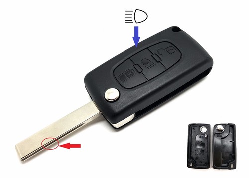 Folding key for citroen c2 - folding,