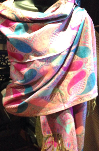 Vintage fuschia pink blue - fuschia,