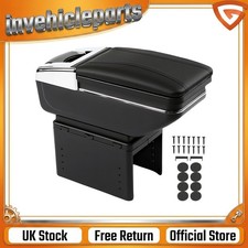 Armrest Storage Box Black