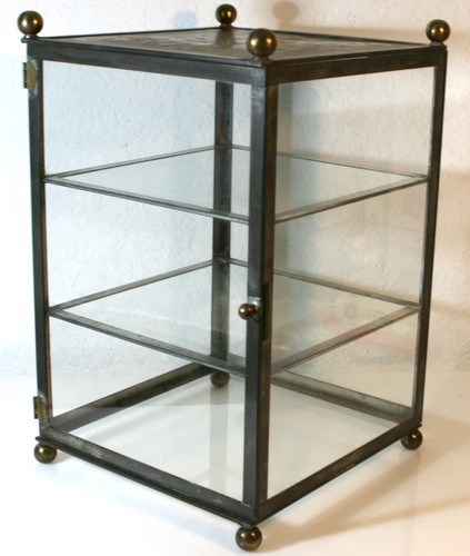 Vintage brass metal - metal, glass