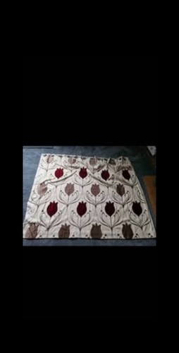 Red and cream flower eyelet - and,