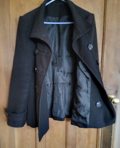 Ladies jacket black double - jacket,