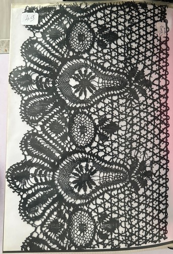 Antique lace card - antique,