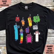 Number Day Tshirt, World Math's Day Tshirt, Bundle Number Blocks Tshirt, Kid Tee