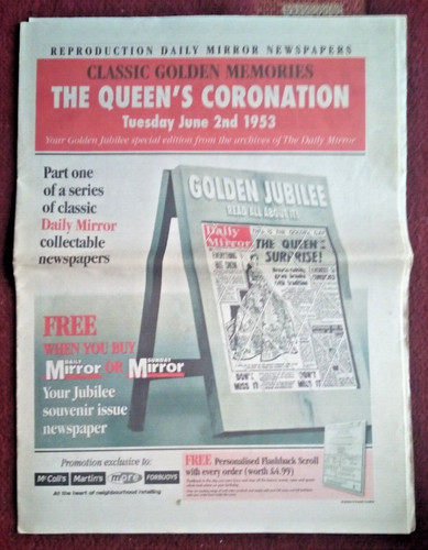 Reproduction queens coronation - reproduction,