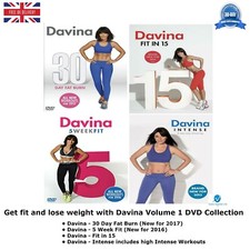 GET FIT AND LOSE WEIGHT WITH DAVINA - VOLUME 1 Collection Sealed UK Region 2 DVD