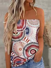 NEW LARGE Medallion Tube Top