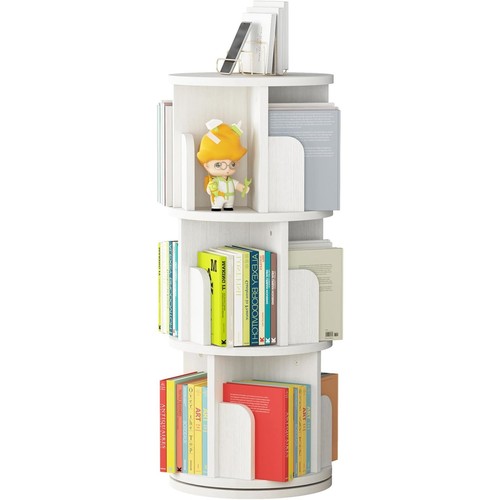 Tier rotating bookshelf - 3-tier,