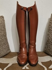 Konig Grandchester Long Riding Boots, Cognac Includes Boot Bag and Polish