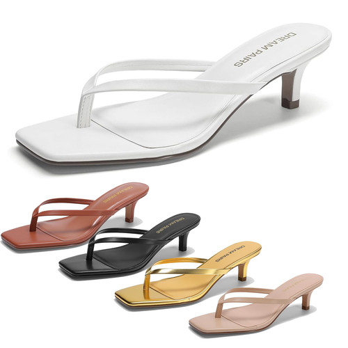 Women low kitten heel - low, sandals