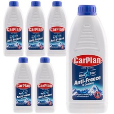 CarPlan BSA001 Blue Star Antifreeze & Coolant Concentrate Down To -36C 1L x 6