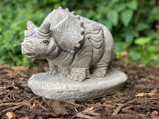 Concrete dinosaur triceratops