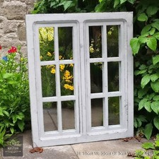 Very Rustic Window Style Mirror Garden Mirror Industrial Mirror 58cn High